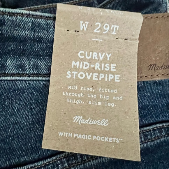 Madewell Curvy Mid-Rise Stovepipe Jeans - Picture 7 of 7